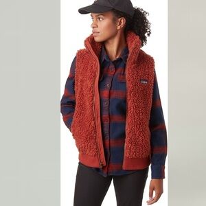 Patagonia Dusty Mesa Sherpa Fleece Vest Cozy Fall Size XS
